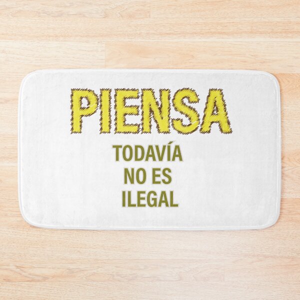 Item preview, "PIENSA TODAVÍA NO ES ILEGAL" Ed. 02 -amarillo designed and sold by Tecno-Art-Land.