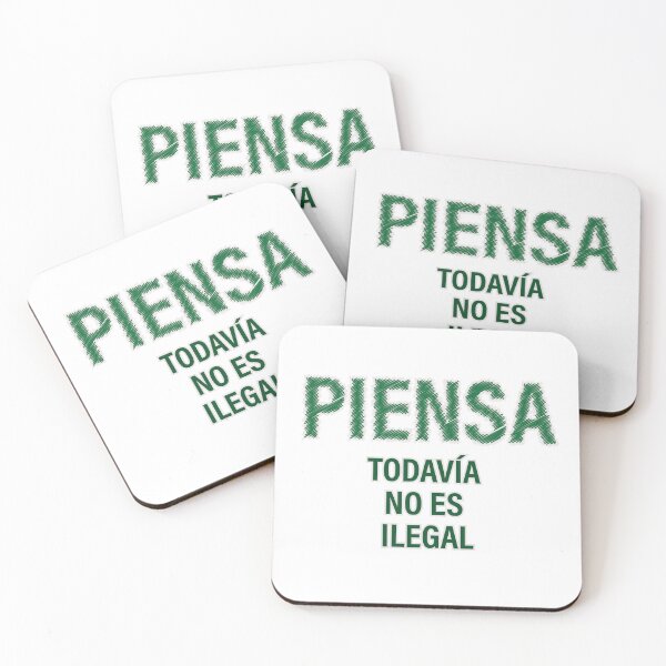Item preview, "PIENSA TODAVÍA NO ES ILEGAL" Ed. 02 -verde designed and sold by Tecno-Art-Land.