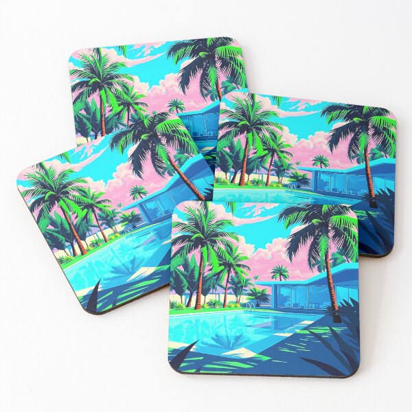 Item preview, Tropical Retreat with Pool designed and sold by irynaartbyim.