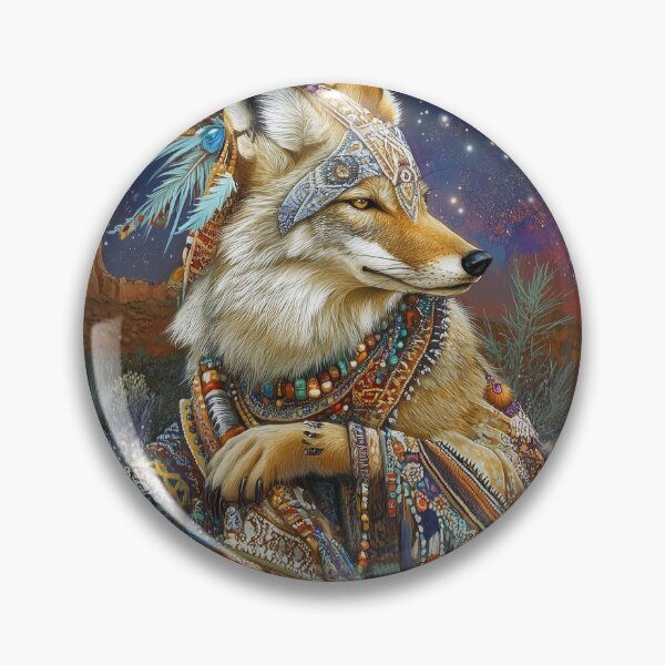 Item preview, Grandmother Coyote designed and sold by ACuriousshoppe.