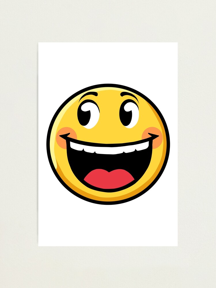 Goofy Ahh emoji Photographic Print