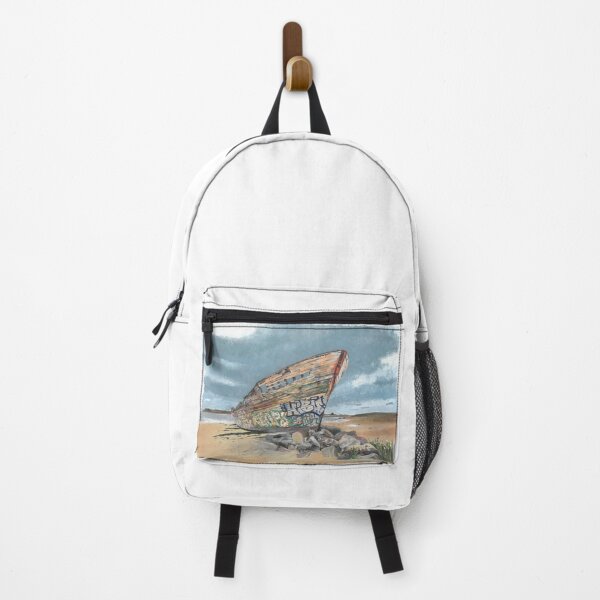 Item preview, Drawing of a shipwreck, which I did with felt-tip pen, pencil and acrylic paint designed and sold by ciolcreation.