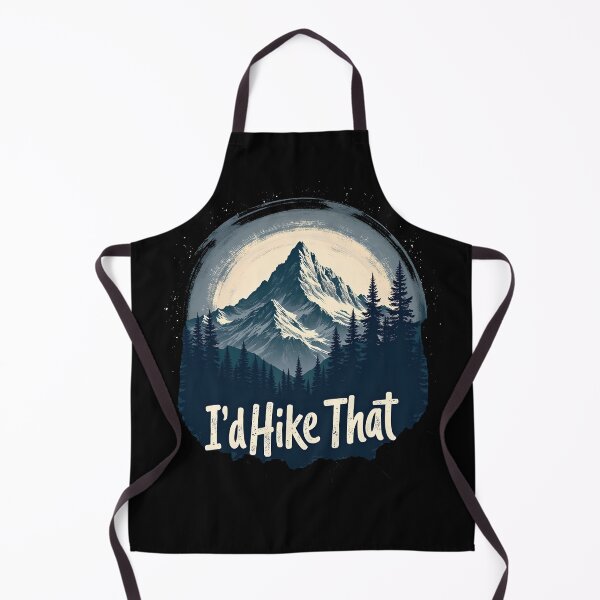 Item preview, I'd Hike That - Hiking Lovers Monochrome Design designed and sold by kjp-design.