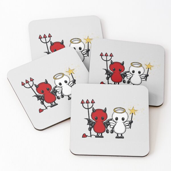 Item preview, cute angel and devil Loui and Suki designed and sold by Pezi-Creation.