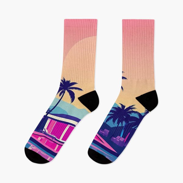 Item preview, Geometric Tropical sunset designed and sold by irynaartbyim.
