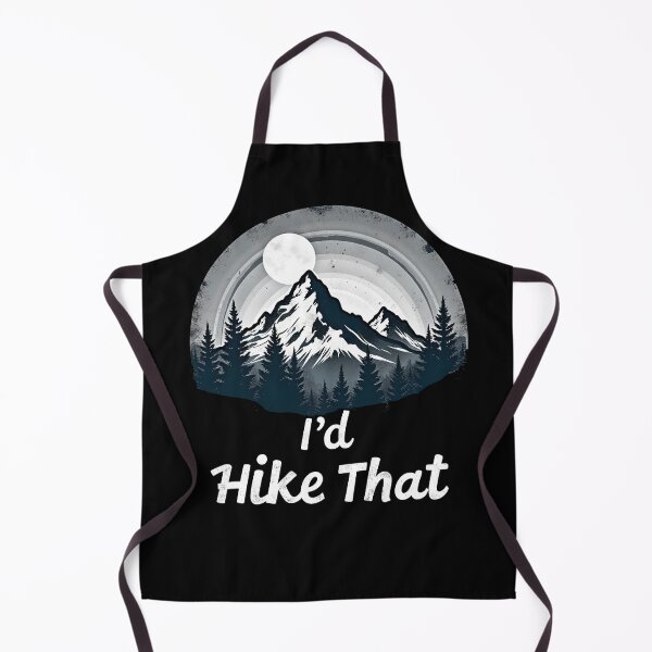 Item preview, I'd Hike That - Hiking Lovers Monochrome Design 2 designed and sold by kjp-design.
