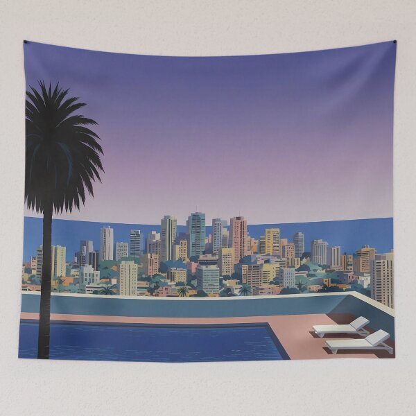 Item preview, Rooftop Pool with City View designed and sold by irynaartbyim.