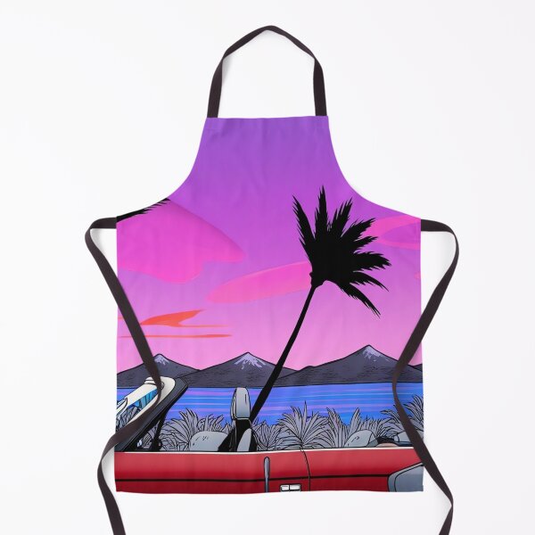 Item preview, Retro Car by Palm Trees designed and sold by irynaartbyim.