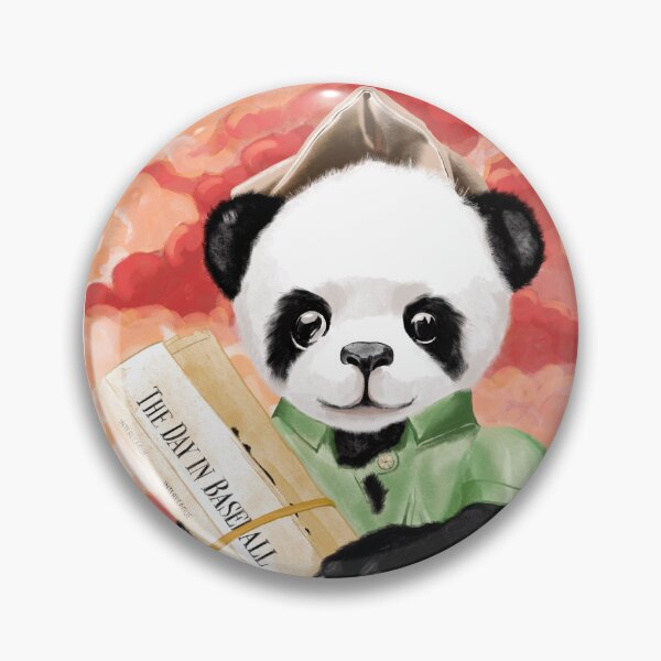 Item preview, Journalist Panda Delivers the Latest Baseball News: Stay Updated with Trending Sports Stories designed and sold by Pandositive.
