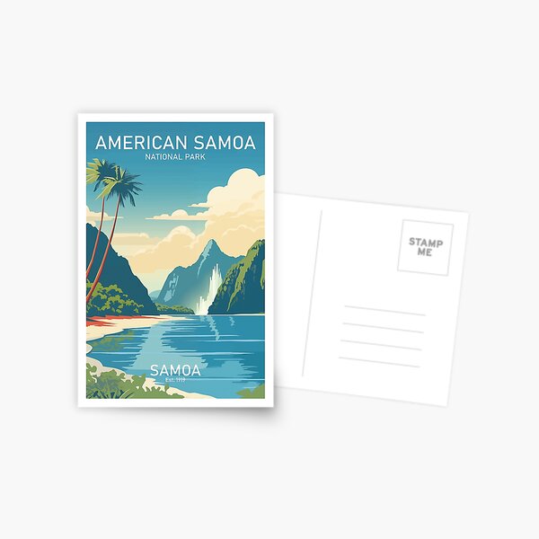 Item preview, AMERICAN SAMOA NATIONAL PARK designed and sold by MarkedArtPrints.