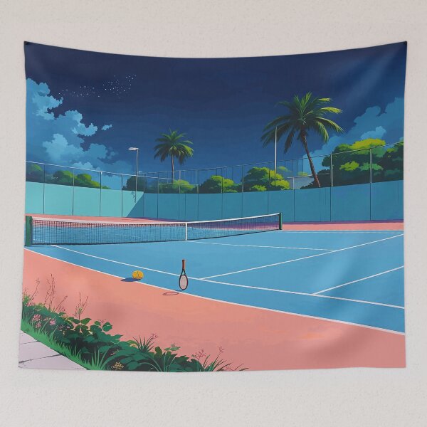Item preview, Sports Court Surrounded by Trees designed and sold by irynaartbyim.