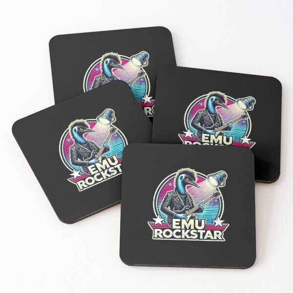 Item preview, Emu Rockstar Playing Electric Guitar designed and sold by ModkMerch.