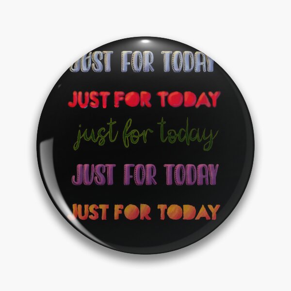 Item preview, just for today (various typography, black background) designed and sold by MentaLee.