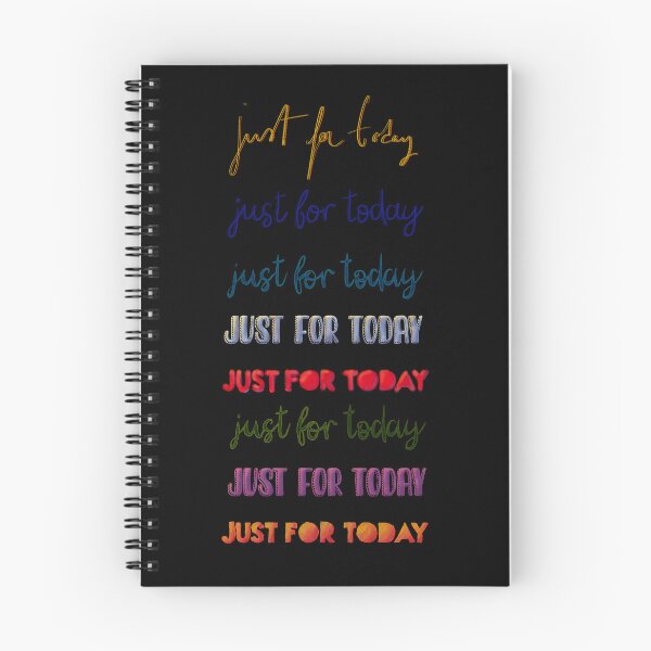 Item preview, just for today (various typography, black background) designed and sold by MentaLee.