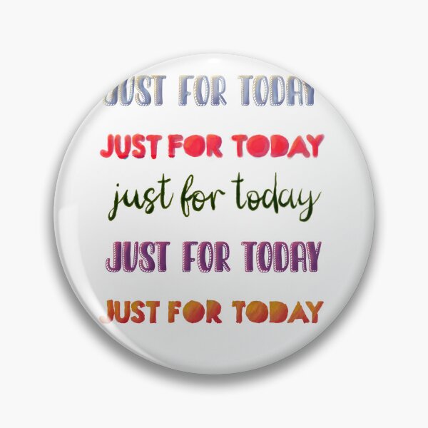 Item preview, just for today (various typography, white background) designed and sold by MentaLee.