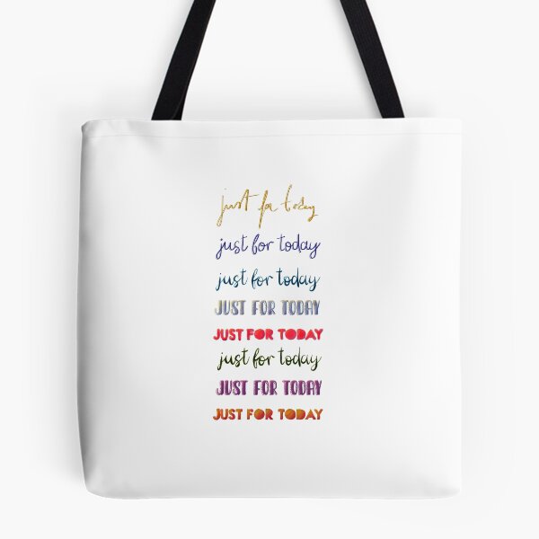 Item preview, just for today (various typography, white background) designed and sold by MentaLee.