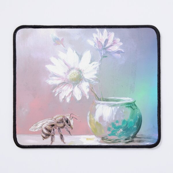 Item preview, Simple Bowl with flowers and very hungry Bee - dePace' designed and sold by mrpropcake.