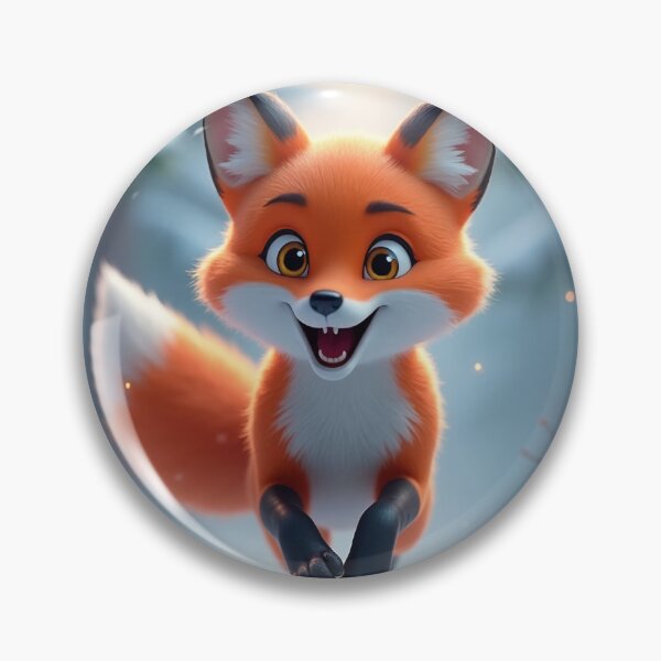 Item preview, Joyful Fox in a Snowy Forest designed and sold by ElmoCreates.