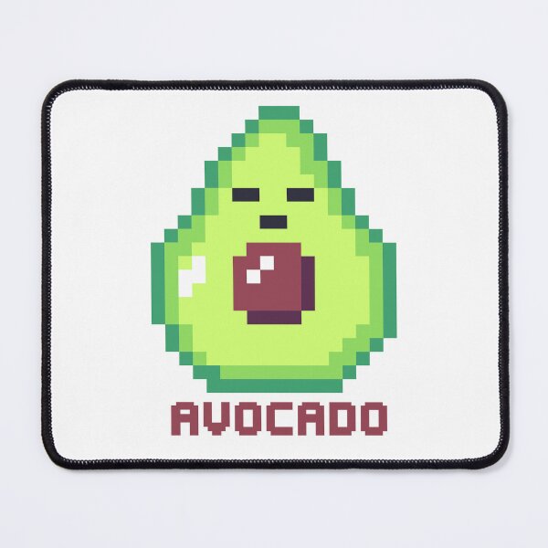 Item preview, Kawaii avocado pixel art designed and sold by ZerpaGiovanna.