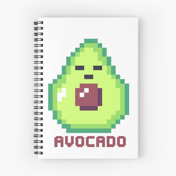 Item preview, Kawaii avocado pixel art designed and sold by ZerpaGiovanna.