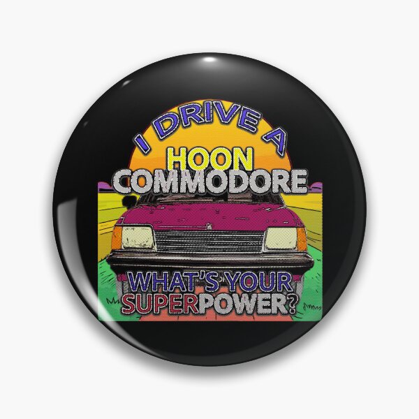 Item preview, Massia Red VB Commodore Hoon Car Art – Classic Australian Muscle in Cartoon Style over Black designed and sold by Michael van der Hoorn.