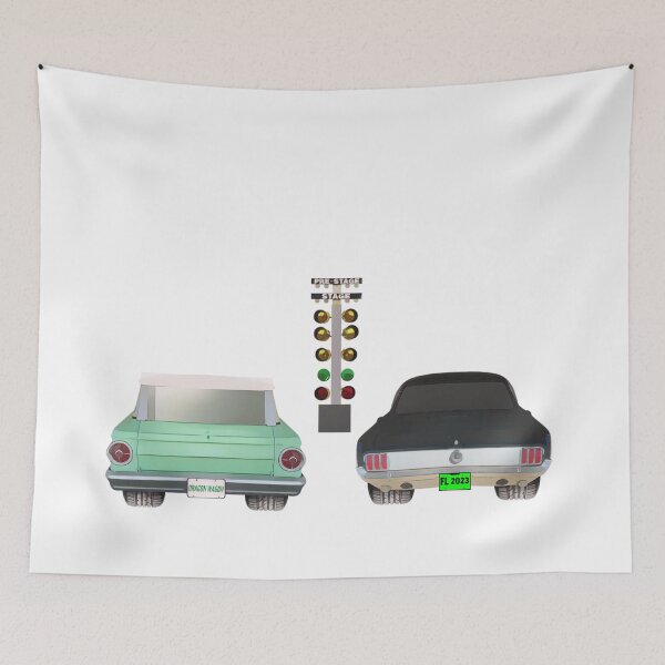 Item preview, FALCON AND MUSTANG DRAG RACING designed and sold by TaraPen.