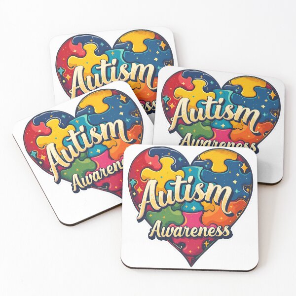 Item preview, Autism Awareness Heart Puzzle Design designed and sold by Creative Spark.