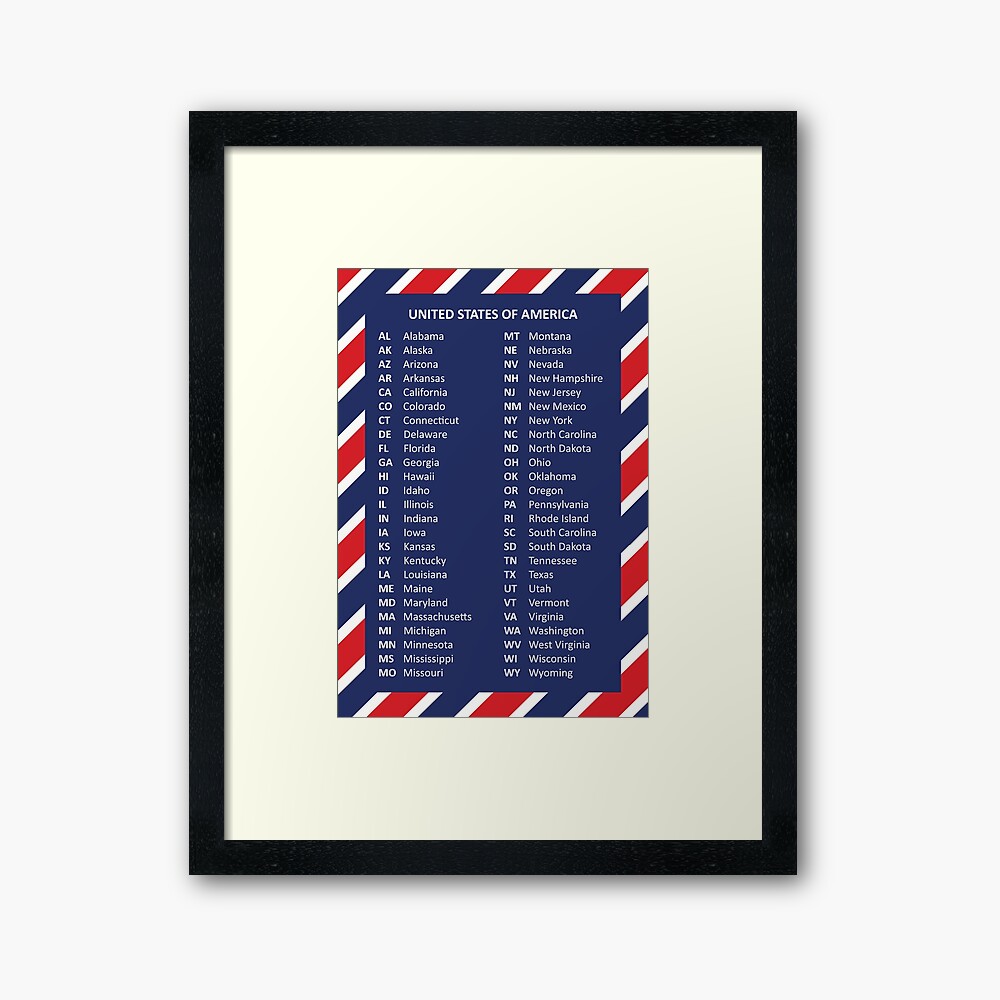 50 United States of America Poster