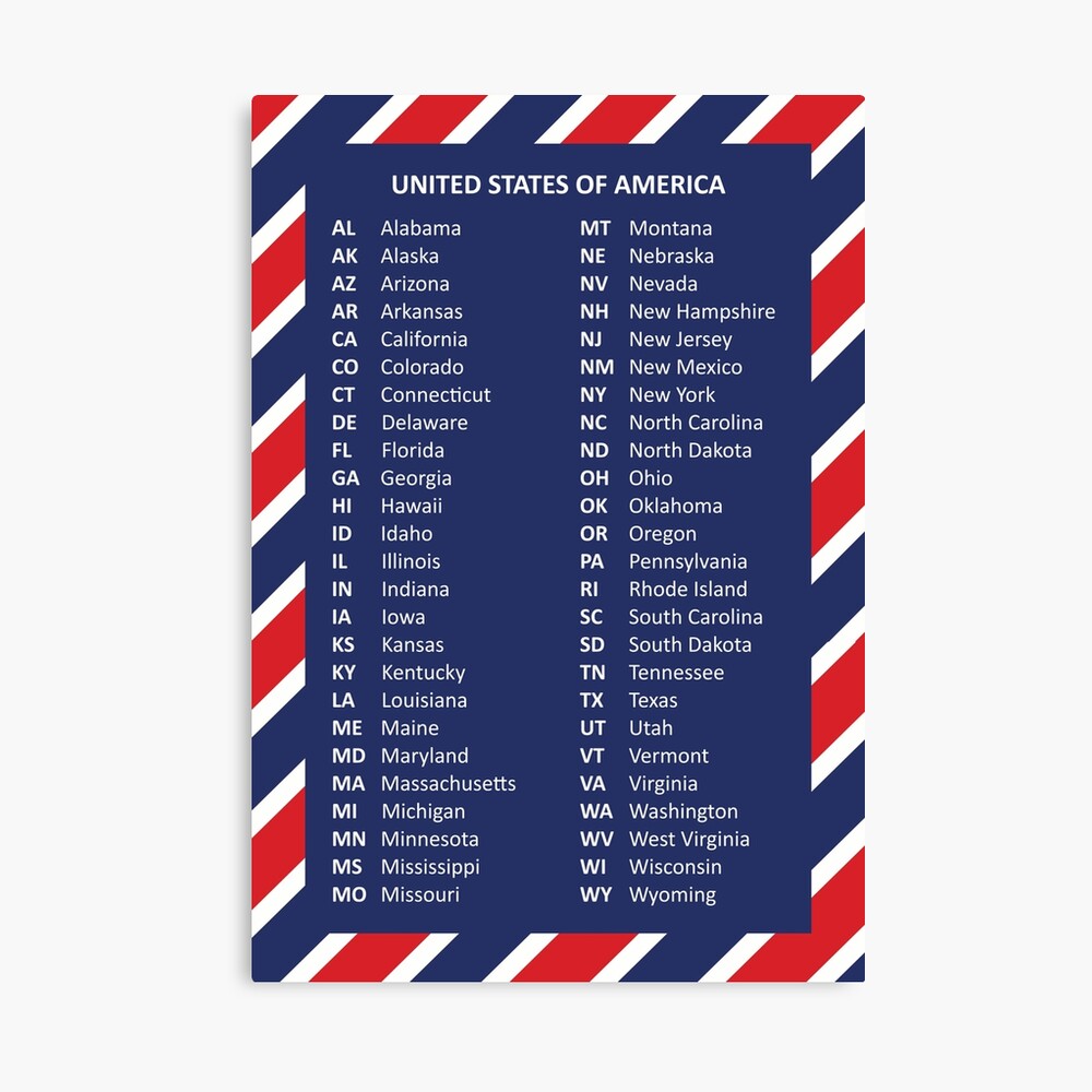 50 United States of America Poster