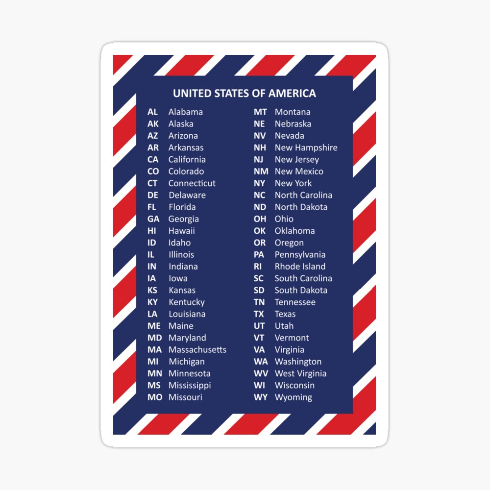 50 United States of America Poster