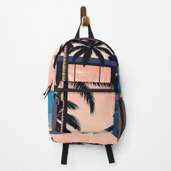 Item preview, Tropical Pool with Palm Trees designed and sold by irynaartbyim.
