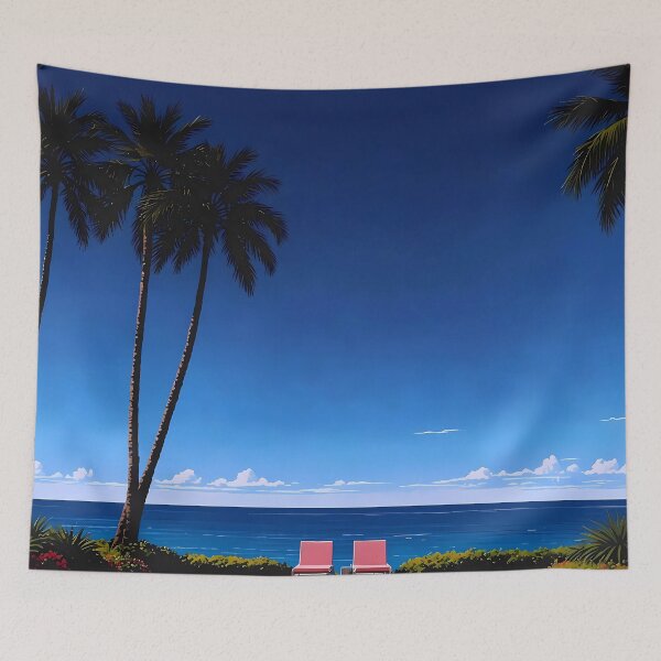 Item preview, Poolside with Ocean View designed and sold by irynaartbyim.