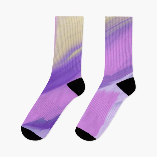 Item preview, Abstract  Artwork in Pastel Shades of Lavender and Yellow designed and sold by Beautiful art store.
