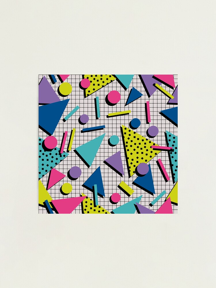 アート・デザイン・音楽 MEMPHIS by BARBARA RADICE Memphis Pattern 107 - 80s/90s - Canvas Wall Art | Studio