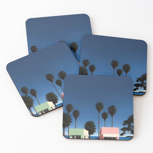 Item preview, Tropical Pool with Cottages designed and sold by irynaartbyim.