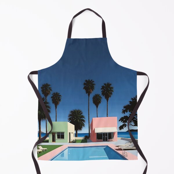 Item preview, Tropical Pool with Cottages designed and sold by irynaartbyim.