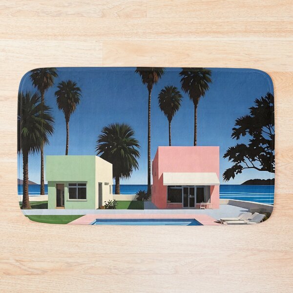 Item preview, Tropical Pool with Cottages designed and sold by irynaartbyim.