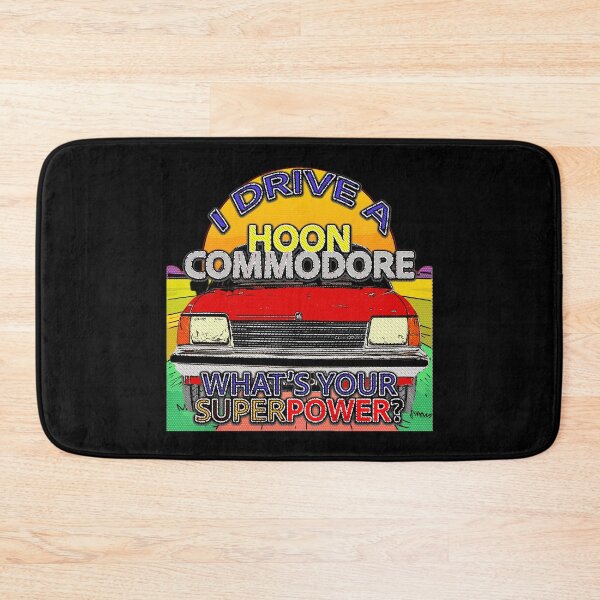 Item preview, Diablo Red VB Commodore Hoon Car Art – Classic Australian Muscle in Cartoon Style over Black designed and sold by Michael van der Hoorn.