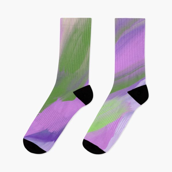 Item preview, Abstract Brushstrokes in Purple, Green, and Lavender designed and sold by Beautiful art store.