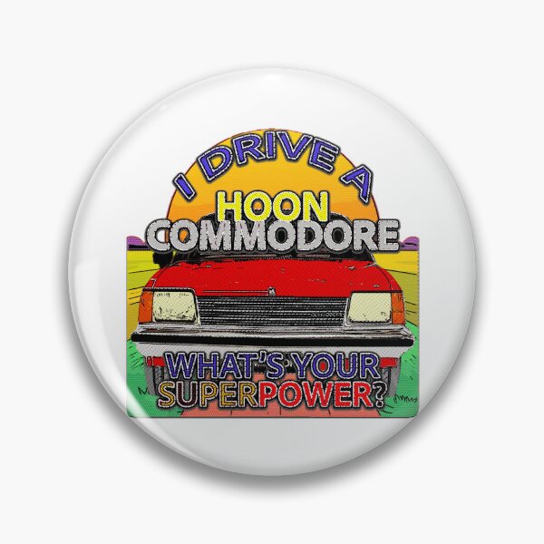 Item preview, Diablo Red VB Commodore Hoon Car Art – Classic Australian Muscle in Cartoon Style over White designed and sold by Michael van der Hoorn.