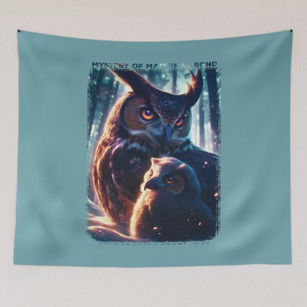 Item preview, Owl and Owlet in Forest Light designed and sold by Zavdesign.