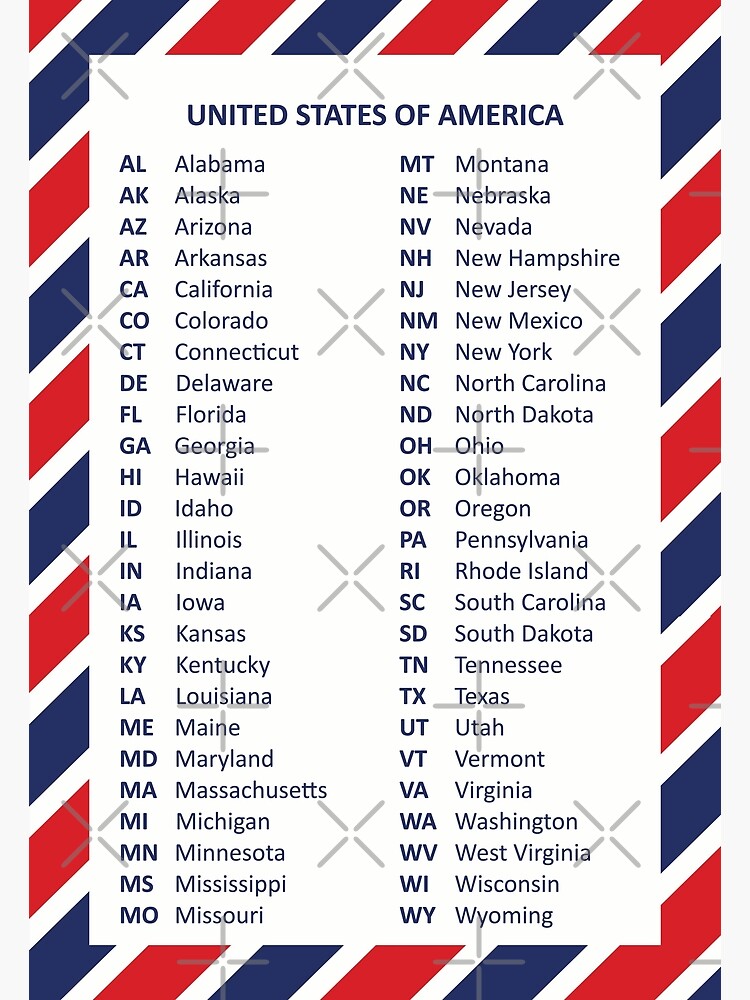 50 United States of America Poster