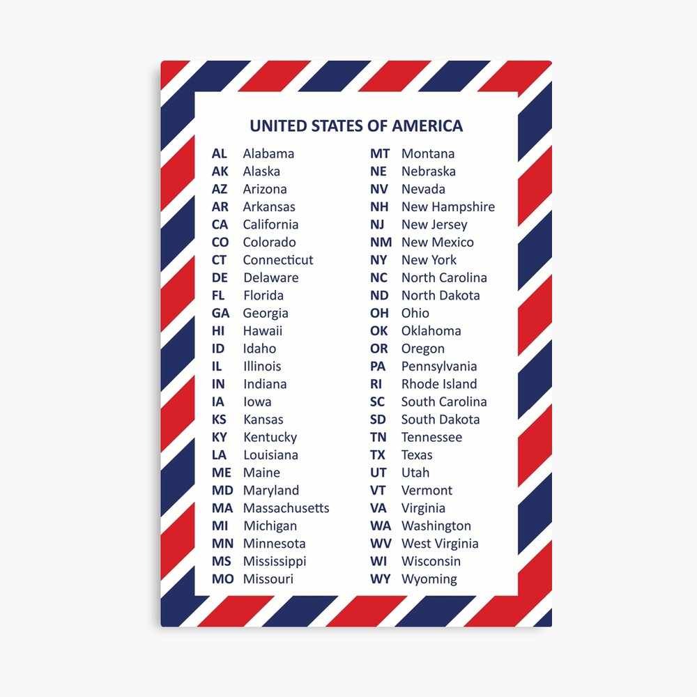 50 United States of America Poster