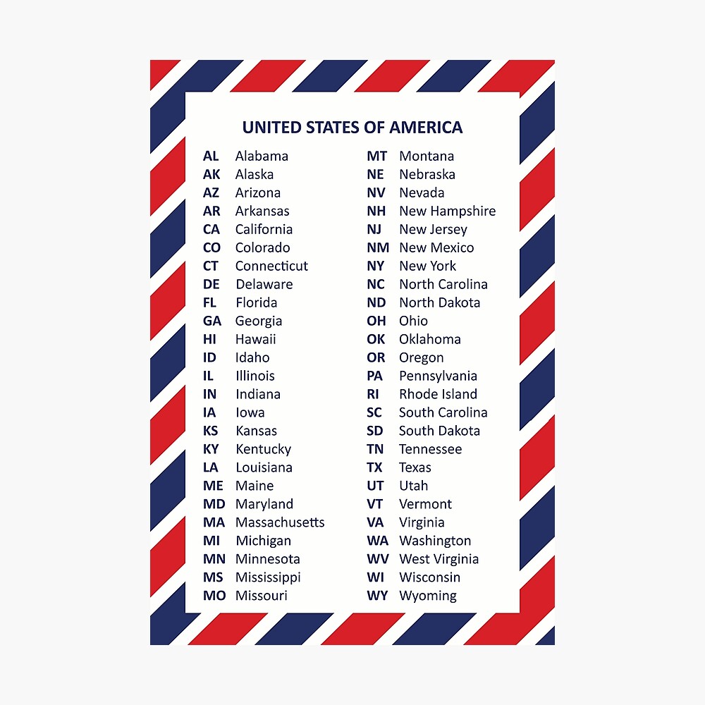 50 United States of America Poster
