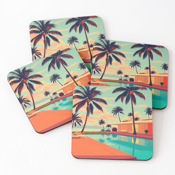 Item preview, Low-Angle Tropical Pool View designed and sold by irynaartbyim.