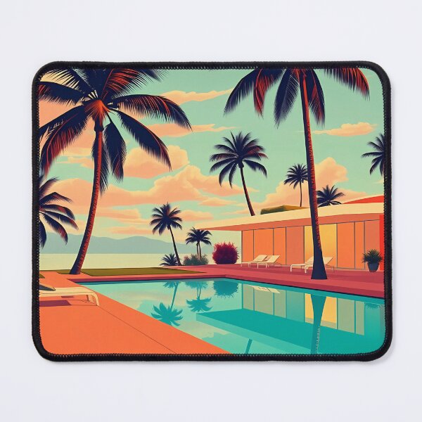 Item preview, Low-Angle Tropical Pool View designed and sold by irynaartbyim.