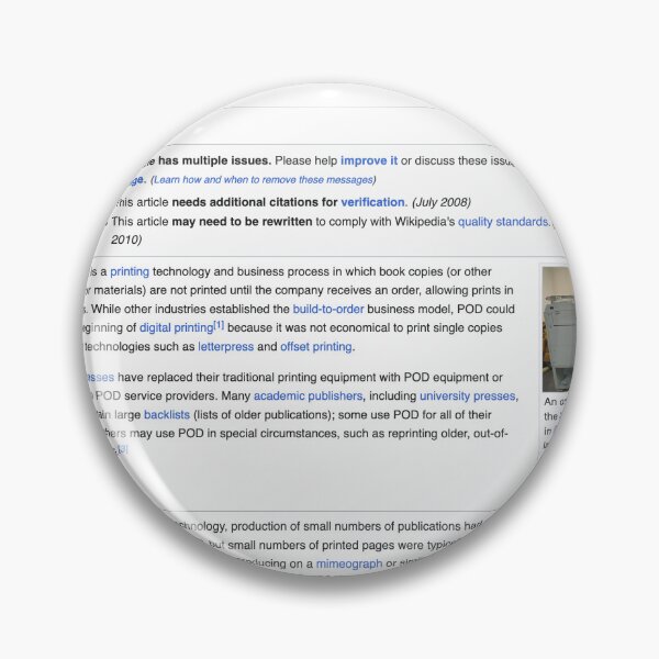 Item preview, Wiki Print on demand designed and sold by GlacialArtique.