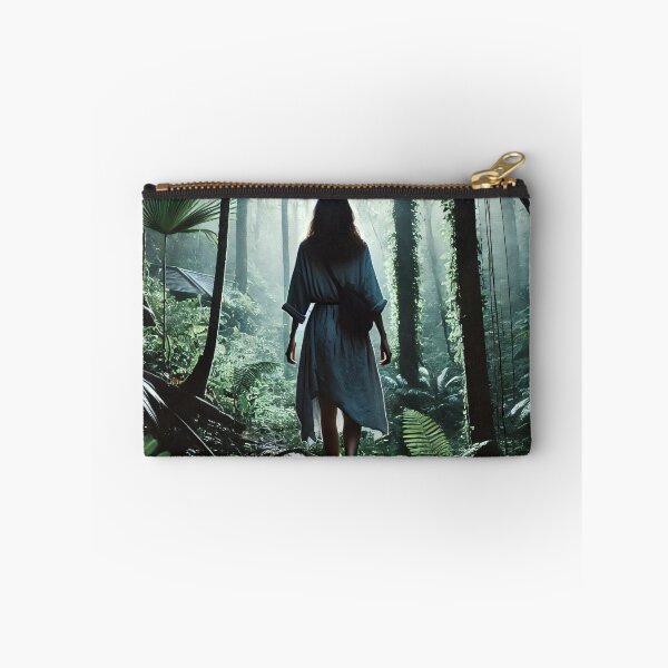 Item preview, A woman in a robe walks through a lush designed and sold by homydesign.