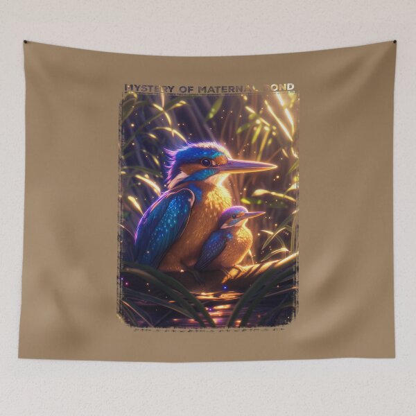 Item preview, Kingfisher Mother and Fledgling designed and sold by Zavdesign.