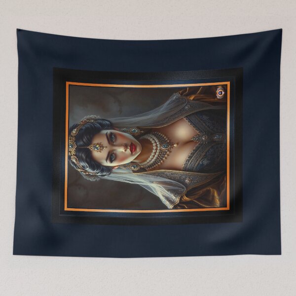 Item preview, Timeless Classical Glamour Girl Esmerita Naviez, The Raven Beauty AI Alluring Concept Art by Xzendor7 designed and sold by Xzendor7 Digital Art Creations.